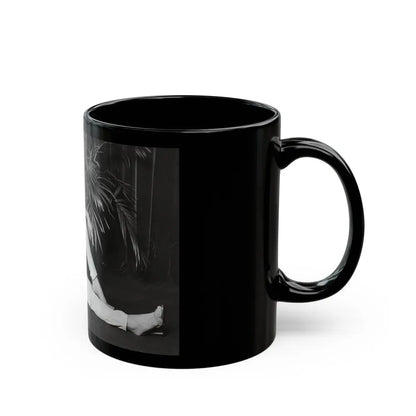 Ingrid Pitt #114 (Vintage Female Icon) Black Coffee Mug - Go Mug Yourself