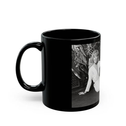 Ingrid Pitt #114 (Vintage Female Icon) Black Coffee Mug-Go Mug Yourself