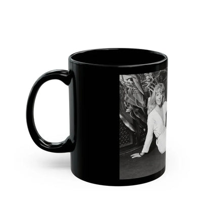 Ingrid Pitt #114 (Vintage Female Icon) Black Coffee Mug - Go Mug Yourself