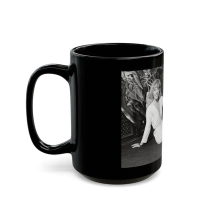 Ingrid Pitt #114 (Vintage Female Icon) Black Coffee Mug-Go Mug Yourself