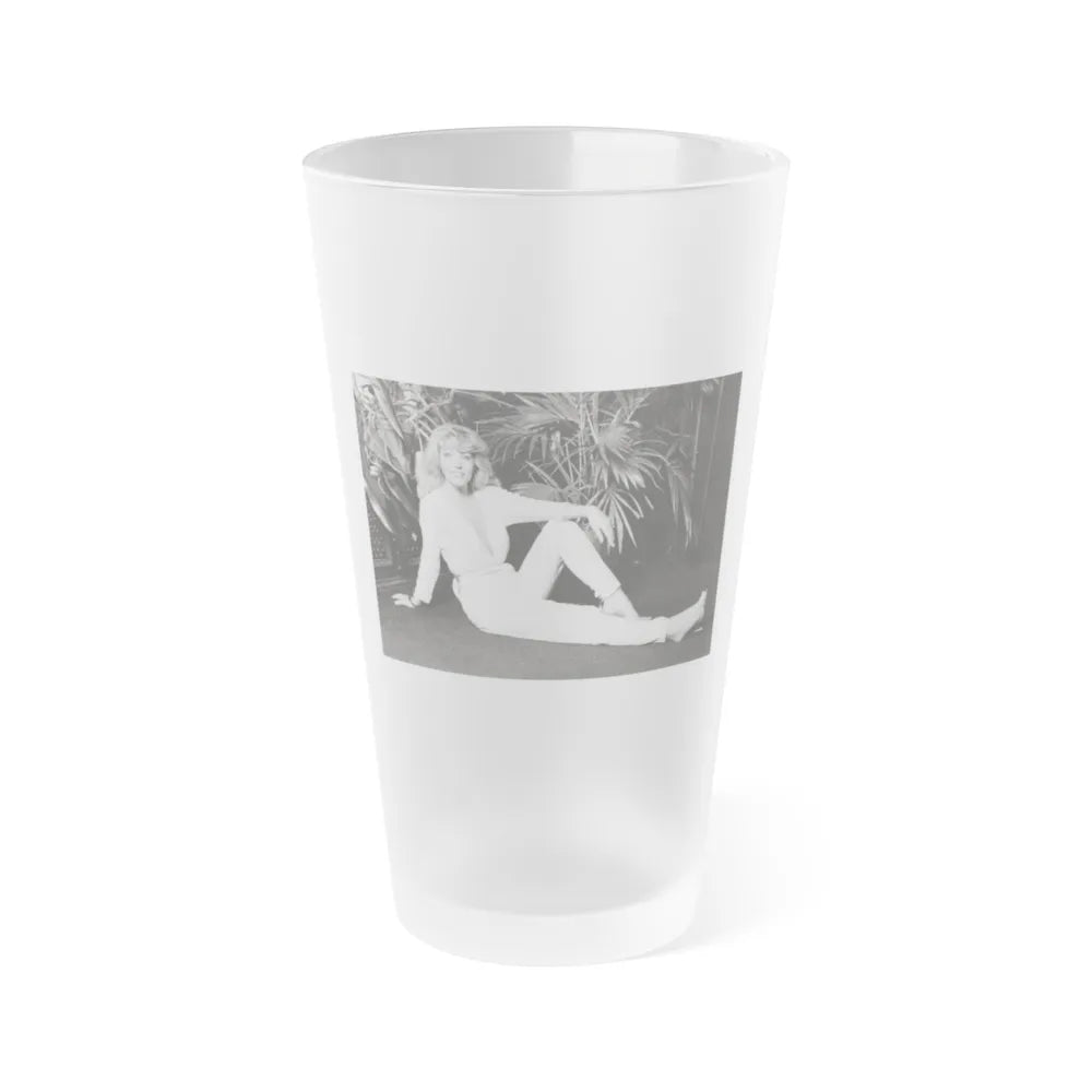 Ingrid Pitt #114 (Vintage Female Icon) Frosted Pint Glass 16oz-16oz-Frosted-Go Mug Yourself