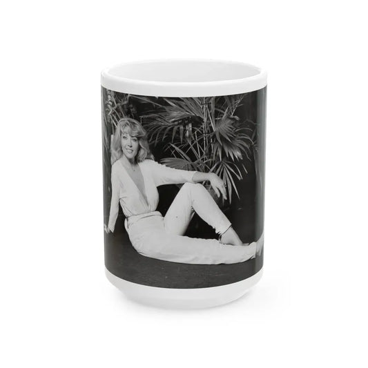 Ingrid Pitt #114 (Vintage Female Icon) White Coffee Mug 15oz - Go Mug Yourself