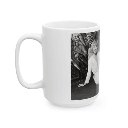 Ingrid Pitt #114 (Vintage Female Icon) White Coffee Mug - Go Mug Yourself