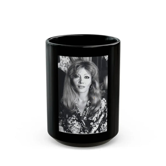 Ingrid Pitt #118 (Vintage Female Icon) Black Coffee Mug 15oz - Go Mug Yourself