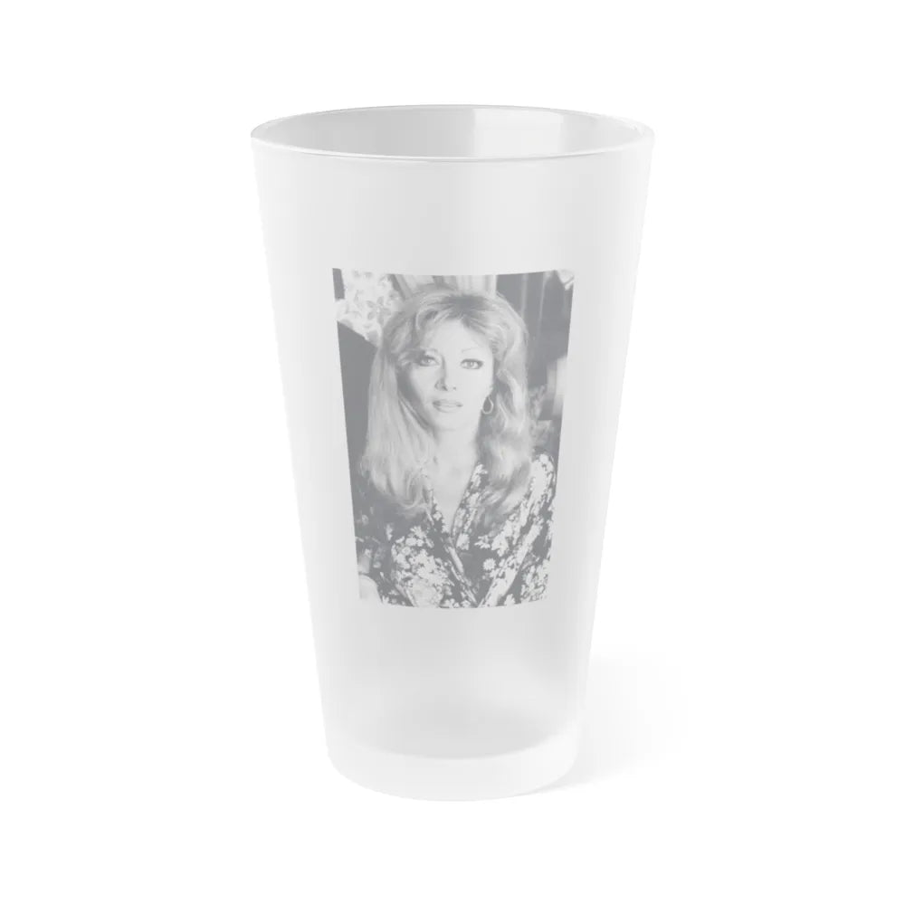 Ingrid Pitt #118 (Vintage Female Icon) Frosted Pint Glass 16oz-16oz-Frosted-Go Mug Yourself