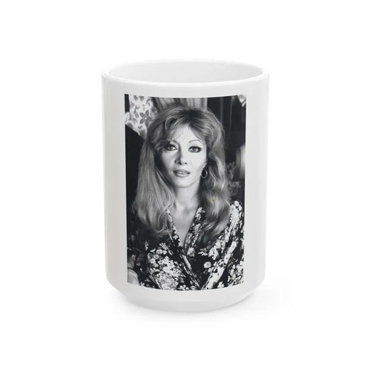 Ingrid Pitt #118 (Vintage Female Icon) White Coffee Mug 15oz - Go Mug Yourself