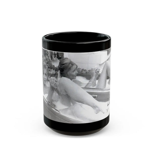 Ingrid Pitt #119 (Vintage Female Icon) Black Coffee Mug-15oz-Go Mug Yourself