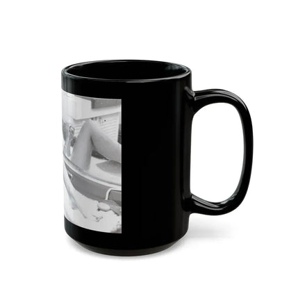 Ingrid Pitt #119 (Vintage Female Icon) Black Coffee Mug - Go Mug Yourself
