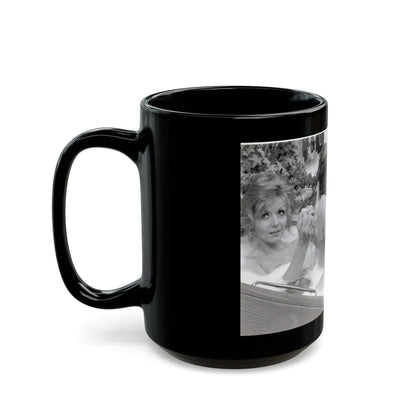 Ingrid Pitt #119 (Vintage Female Icon) Black Coffee Mug-Go Mug Yourself