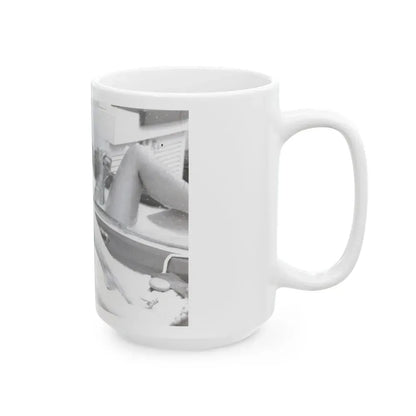 Ingrid Pitt #119 (Vintage Female Icon) White Coffee Mug - Go Mug Yourself