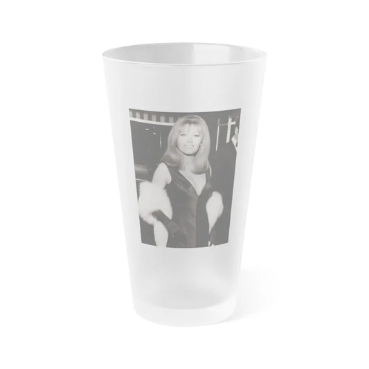 Ingrid Pitt #125 (Vintage Female Icon) Frosted Pint Glass 16oz-16oz-Frosted-Go Mug Yourself