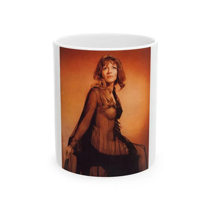 Ingrid Pitt #126 (Vintage Female Icon) White Coffee Mug 11oz - Go Mug Yourself