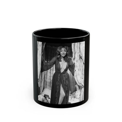 Ingrid Pitt #128 (Vintage Female Icon) Black Coffee Mug-11oz-Go Mug Yourself