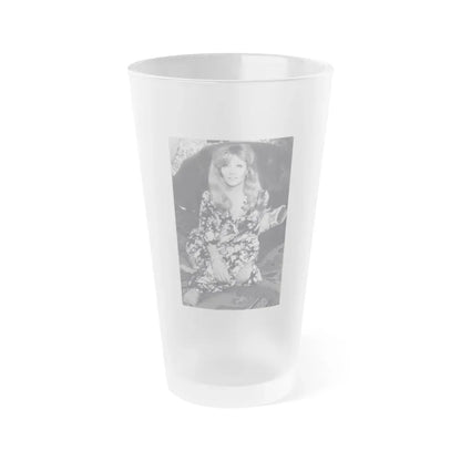 Ingrid Pitt #130 (Vintage Female Icon) Frosted Pint Glass 16oz 16oz Frosted - Go Mug Yourself