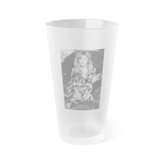 Ingrid Pitt #130 (Vintage Female Icon) Frosted Pint Glass 16oz 16oz Frosted - Go Mug Yourself