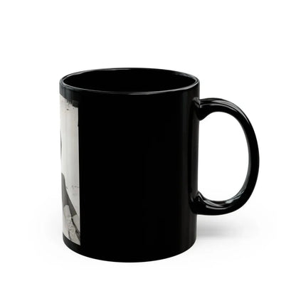 Ingrid Pitt #133 (Vintage Female Icon) Black Coffee Mug - Go Mug Yourself