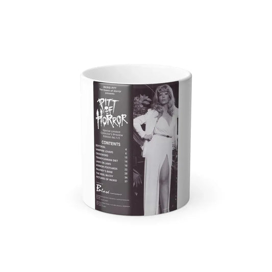 Ingrid Pitt #136 (Vintage Female Icon) Color Changing Coffee Mug 11oz - Go Mug Yourself