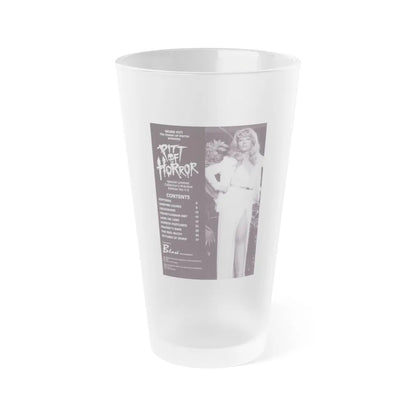 Ingrid Pitt #136 (Vintage Female Icon) Frosted Pint Glass 16oz-16oz-Frosted-Go Mug Yourself