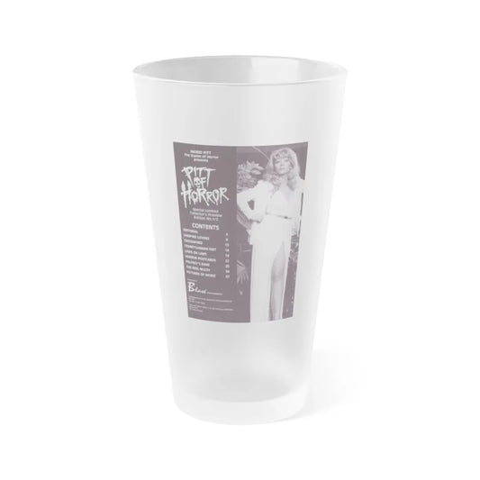 Ingrid Pitt #136 (Vintage Female Icon) Frosted Pint Glass 16oz-16oz-Frosted-Go Mug Yourself