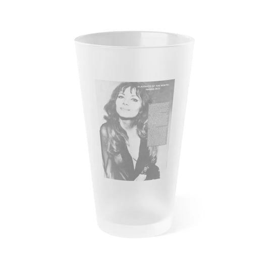 Ingrid Pitt #137 (Vintage Female Icon) Frosted Pint Glass 16oz-16oz-Frosted-Go Mug Yourself