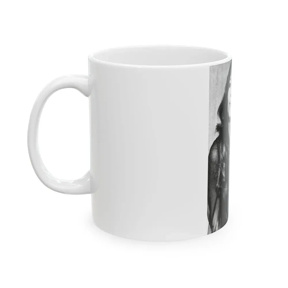 Ingrid Pitt #137 (Vintage Female Icon) White Coffee Mug - Go Mug Yourself