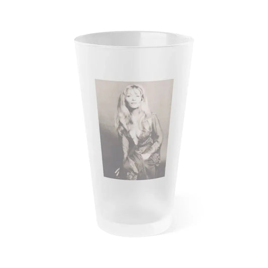 Ingrid Pitt #147 (Vintage Female Icon) Frosted Pint Glass 16oz 16oz Frosted - Go Mug Yourself