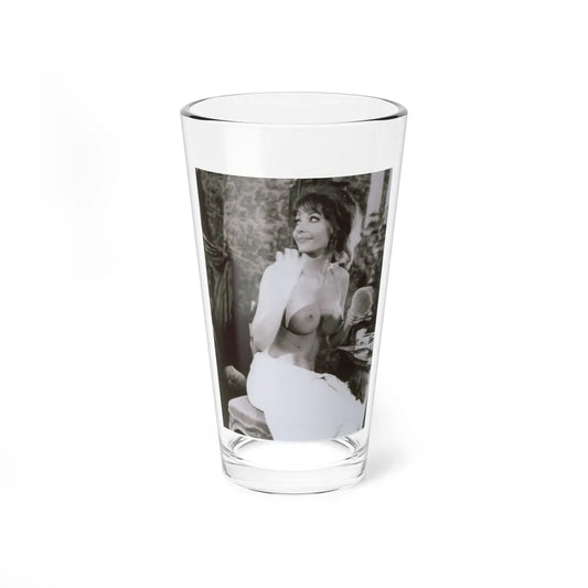 Ingrid Pitt #63 - Topless (Vintage Female Icon) Pint Glass 16oz-16oz-Go Mug Yourself