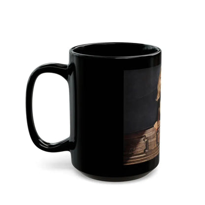 Ingrid Pitt #64 (Vintage Female Icon) Black Coffee Mug - Go Mug Yourself