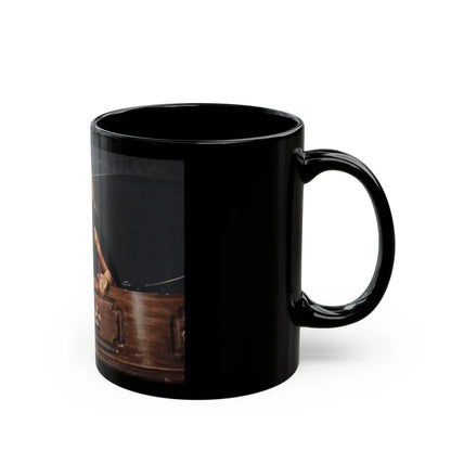 Ingrid Pitt #64 (Vintage Female Icon) Black Coffee Mug - Go Mug Yourself