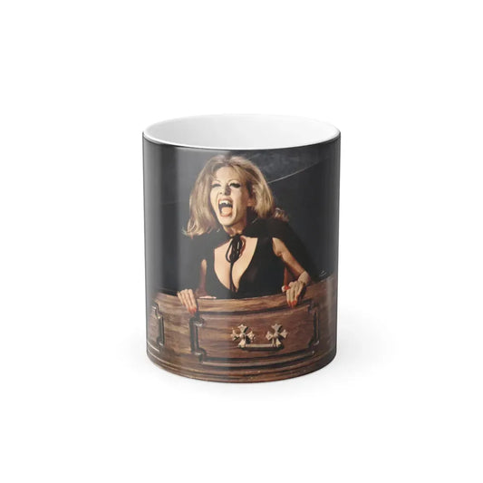 Ingrid Pitt #64 (Vintage Female Icon) Color Changing Mug 11oz 11oz - Go Mug Yourself