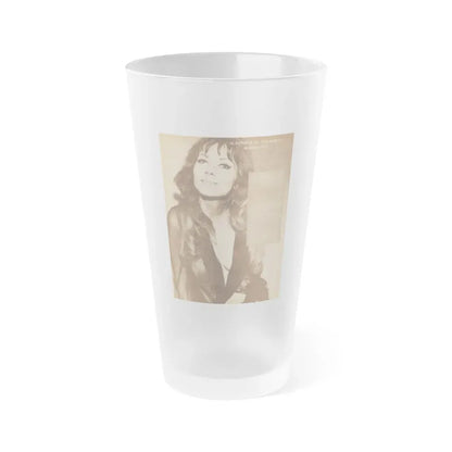 Ingrid Pitt #65 (Vintage Female Icon) Frosted Pint Glass 16oz 16oz Frosted - Go Mug Yourself