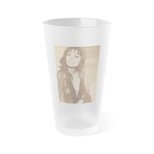 Ingrid Pitt #65 (Vintage Female Icon) Frosted Pint Glass 16oz 16oz Frosted - Go Mug Yourself