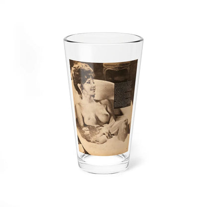 Ingrid Pitt #66 - Topless (Vintage Female Icon) Pint Glass 16oz-16oz-Go Mug Yourself