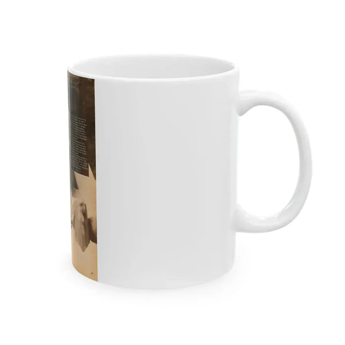 Ingrid Pitt #66 - Topless (Vintage Female Icon) White Coffee Mug - Go Mug Yourself