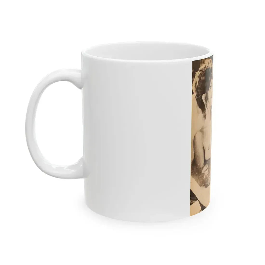 Ingrid Pitt #66 - Topless (Vintage Female Icon) White Coffee Mug - Go Mug Yourself