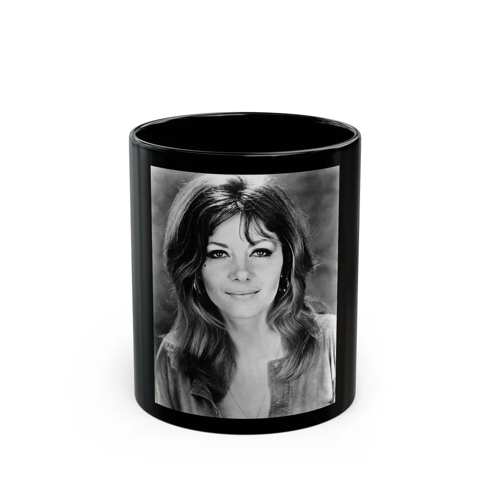 Ingrid Pitt #74 (Vintage Female Icon) Black Coffee Mug-11oz-Go Mug Yourself