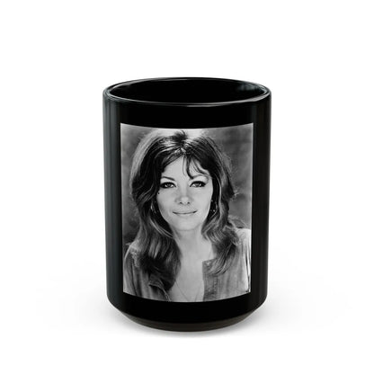 Ingrid Pitt #74 (Vintage Female Icon) Black Coffee Mug-15oz-Go Mug Yourself