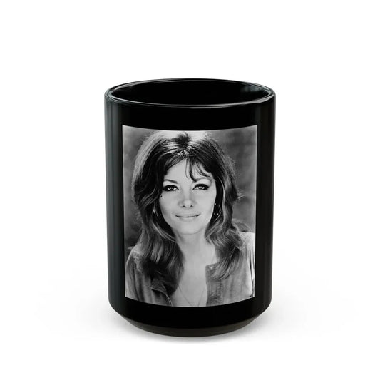 Ingrid Pitt #74 (Vintage Female Icon) Black Coffee Mug 15oz - Go Mug Yourself