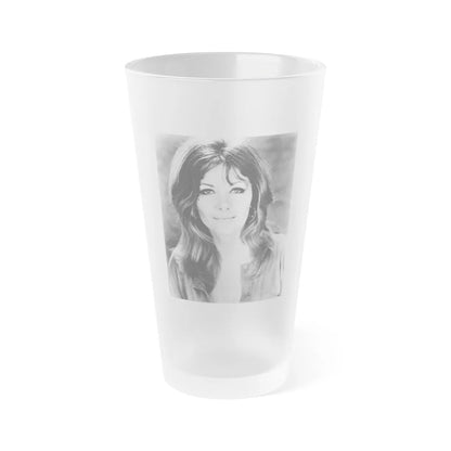 Ingrid Pitt #74 (Vintage Female Icon) Frosted Pint Glass 16oz-16oz-Frosted-Go Mug Yourself