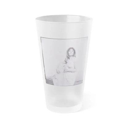 Ingrid Pitt #81 (Vintage Female Icon) Frosted Pint Glass 16oz 16oz Frosted - Go Mug Yourself