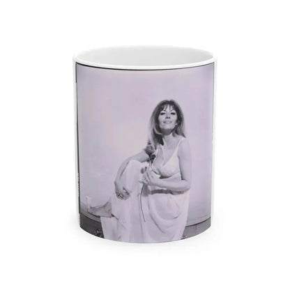 Ingrid Pitt #81 (Vintage Female Icon) White Coffee Mug 11oz - Go Mug Yourself