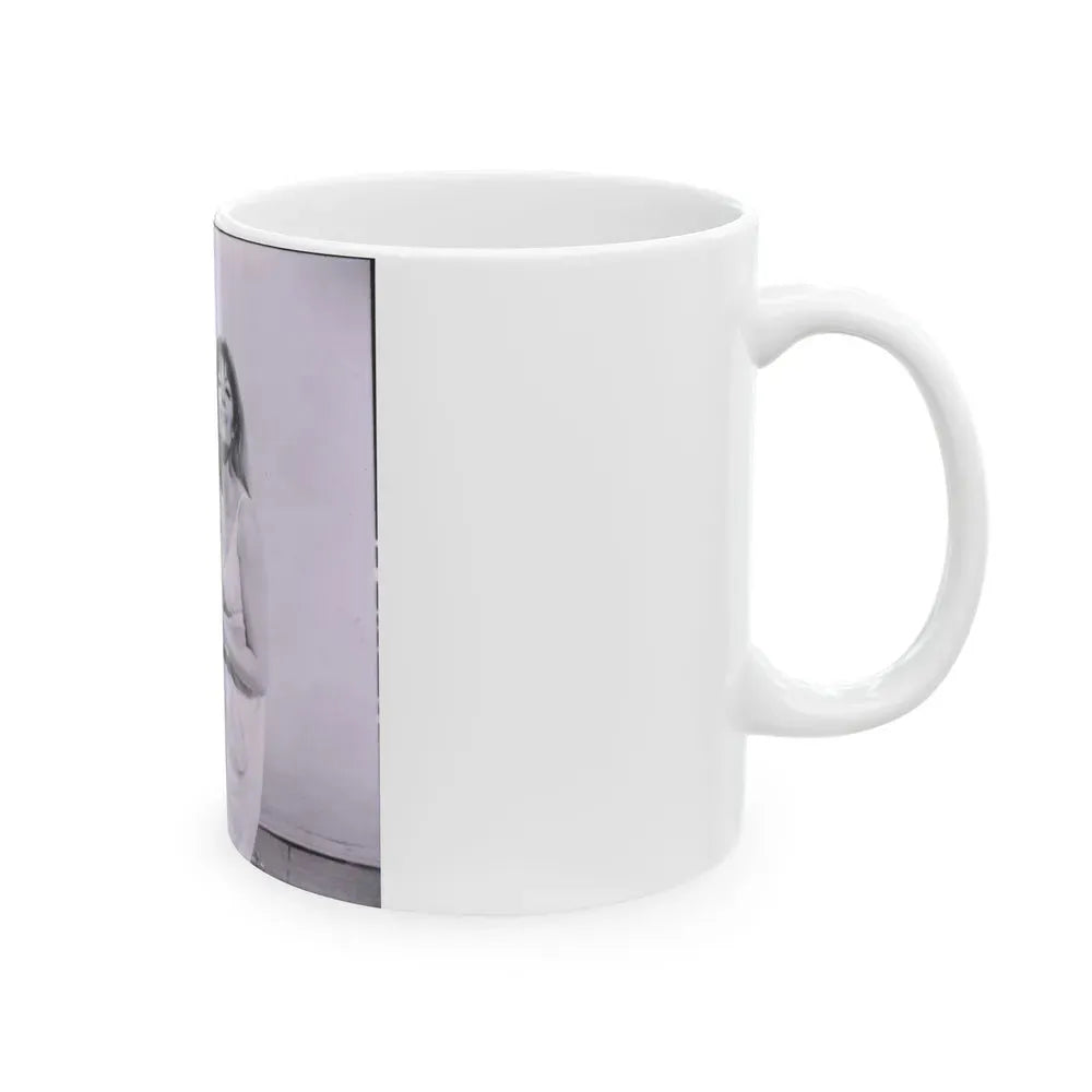 Ingrid Pitt #81 (Vintage Female Icon) White Coffee Mug - Go Mug Yourself