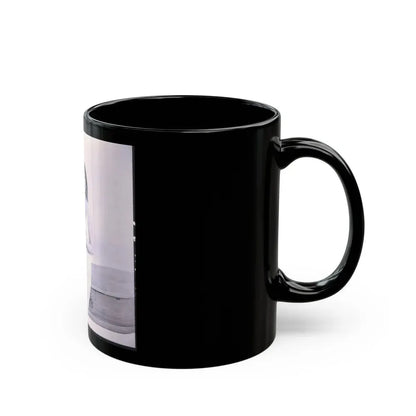 Ingrid Pitt #82 (Vintage Female Icon) Black Coffee Mug - Go Mug Yourself
