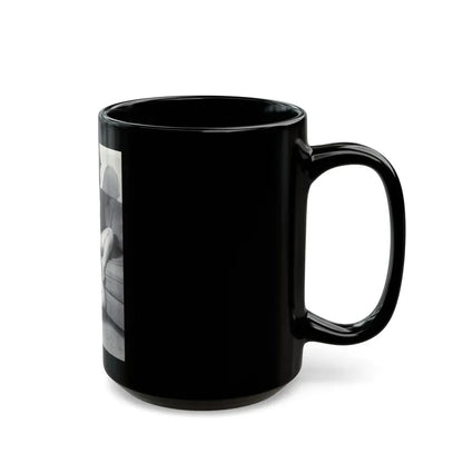 Ingrid Pitt #84 (Vintage Female Icon) Black Coffee Mug - Go Mug Yourself