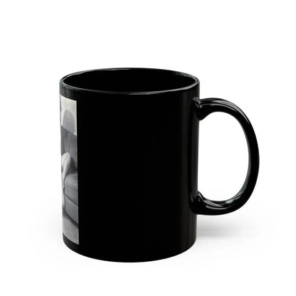 Ingrid Pitt #84 (Vintage Female Icon) Black Coffee Mug - Go Mug Yourself