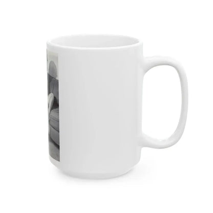 Ingrid Pitt #84 (Vintage Female Icon) White Coffee Mug - Go Mug Yourself