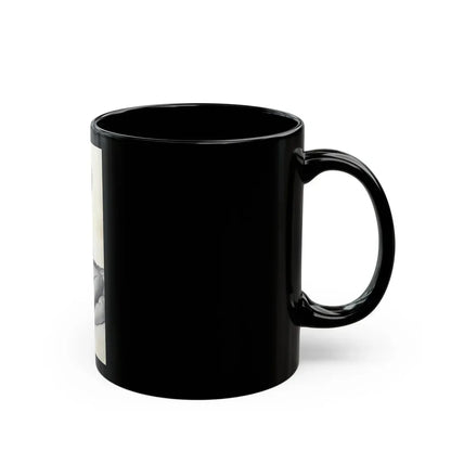 Ingrid Pitt #85 (Vintage Female Icon) Black Coffee Mug - Go Mug Yourself