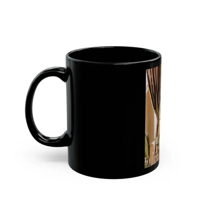Ingrid Pitt #87 (Vintage Female Icon) Black Coffee Mug - Go Mug Yourself