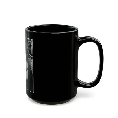 Ingrid Pitt #88 - Topless (Vintage Female Icon) Black Coffee Mug - Go Mug Yourself