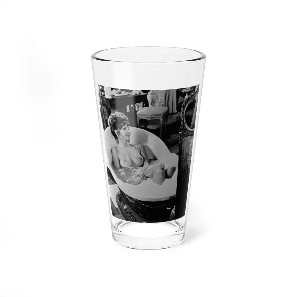 Ingrid Pitt #88 - Topless (Vintage Female Icon) Pint Glass 16oz-16oz-Go Mug Yourself